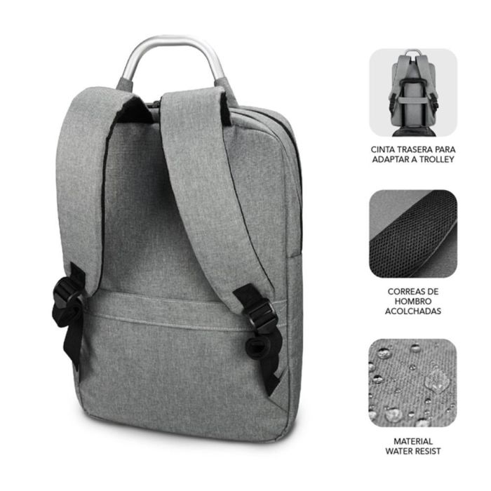 SUBBLIM mochila Elite Airpadding Backpack 15,6" Grey 1 SUBBLIM mochila Elite Airpadding Backpack 15,6" Grey 1