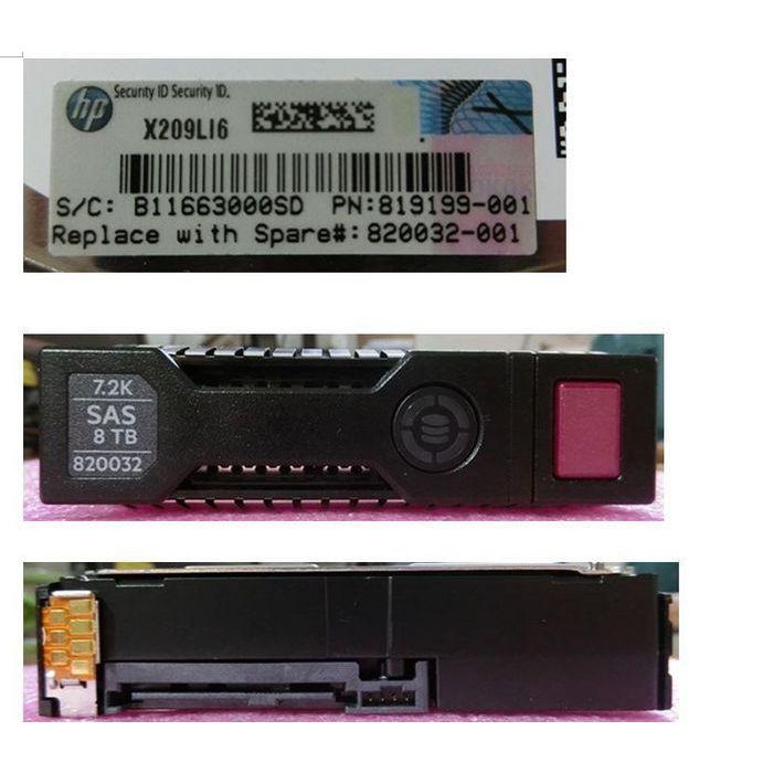 Hewlett Packard Enterprise 8TB, 3.5", 12G SAS, 7.2K rpm, LFF, 512e, SC, MDL 1 Hewlett Packard Enterprise 8TB, 3.5", 12G SAS, 7.2K rpm, LFF, 512e, SC, MDL 1