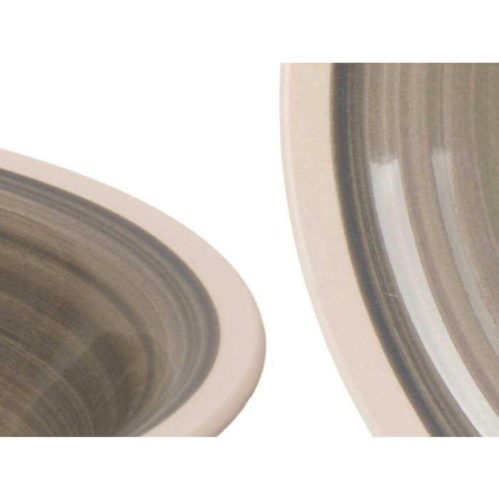 Plato Hondo Gres Gris Borde 21Cm Vessia (36 Unidades) 3 Plato Hondo Gres Gris Borde 21Cm Vessia (36 Unidades) 3