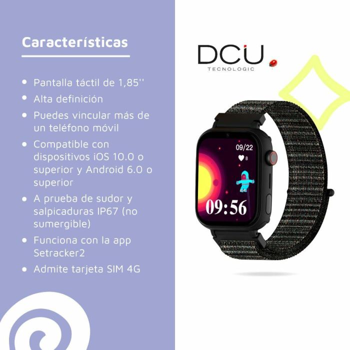 Smartwatch DCU KIDS PRO Negro 4 Smartwatch DCU KIDS PRO Negro 4