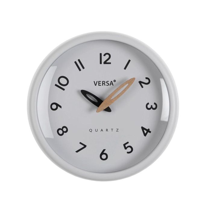 Reloj de Pared Versa Blanco Plástico Reloj de Pared Versa Blanco Plástico
