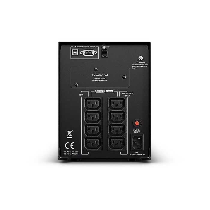 CyberPower SAI PR1500ELCD UPS Línea Interactiva 1500VA 1350W Onda Sinusoidal Pura 3