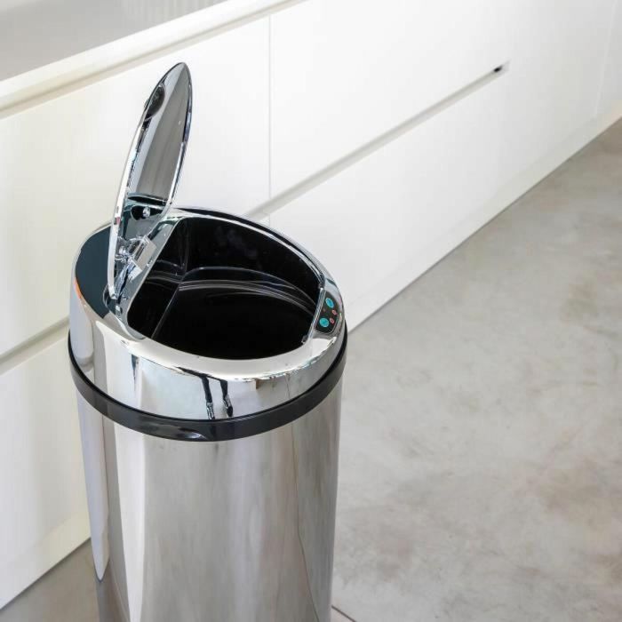 Kitchen Move Papelera de Cocina Automática 42L Acero Inoxidable con Sensor de Infrarrojos para Apertura y Cierre Automático de Tapa 1 Kitchen Move Papelera de Cocina Automática 42L Acero Inoxidable con Sensor de Infrarrojos para Apertura y Cierre Automático de Tapa 1