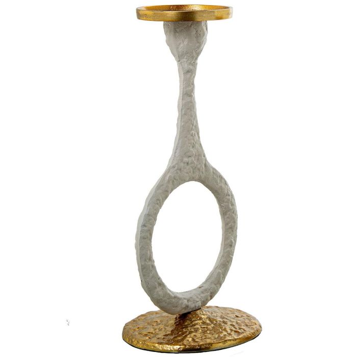 Candelabro Alexandra House Living Blanco Aluminio 15 x 31 x 14 cm 2