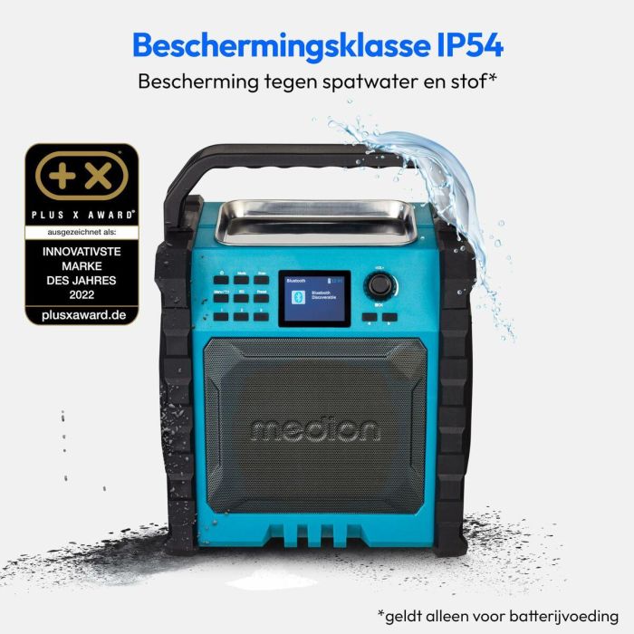 Medion AAAPC79478 Radio DAB para exteriores IP54, 30W RMS 8