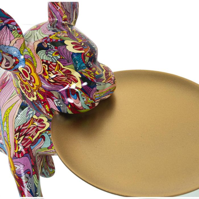 Figura Decorativa Alexandra House Living Multicolor Plástico Perro 22 x 34 x 29 cm Bandeja 4