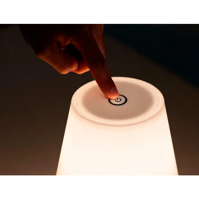 Q-connect Lampara de Escritorio Nova LED 2W 200 lm Metálica Táctil Recargable USB-C Color Blanco 6