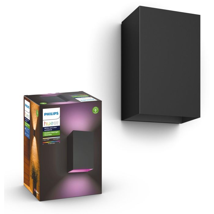 Philips Hue White & Color Ambiance Resonate Wandleuchte Schwarz 1200lm 6