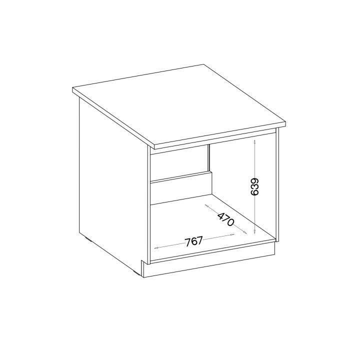 LASSEN Mueble Bajo Fregadero Cocina 80 cm - Roble Sonoma Claro, Tablero Partículas Melamina, Cantos PVC - Fabricado Europa 3