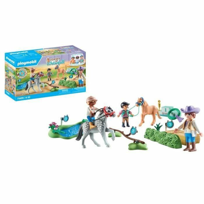 PLAYMOBIL 71495 Jinetes de ponis y saltadores 3