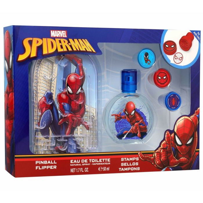 Perfume Infantil Air-Val SPIDERMAN EDT 50+PINBALL EDT 50 ml 3 Piezas