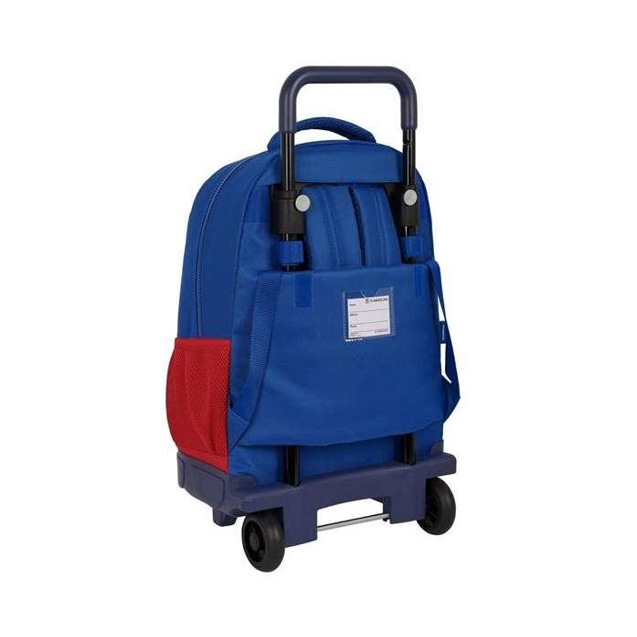 Mochila Escolar con Ruedas F.C. Barcelona Azul Granate 33 X 45 X 22 cm 1
