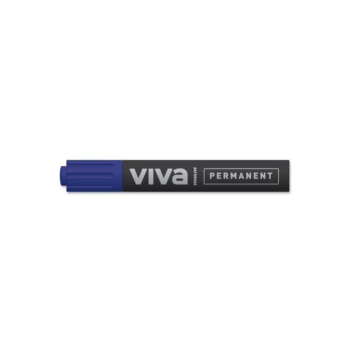 Marcador Permanente Molin Rtp230 Conico Azul 12 unidades