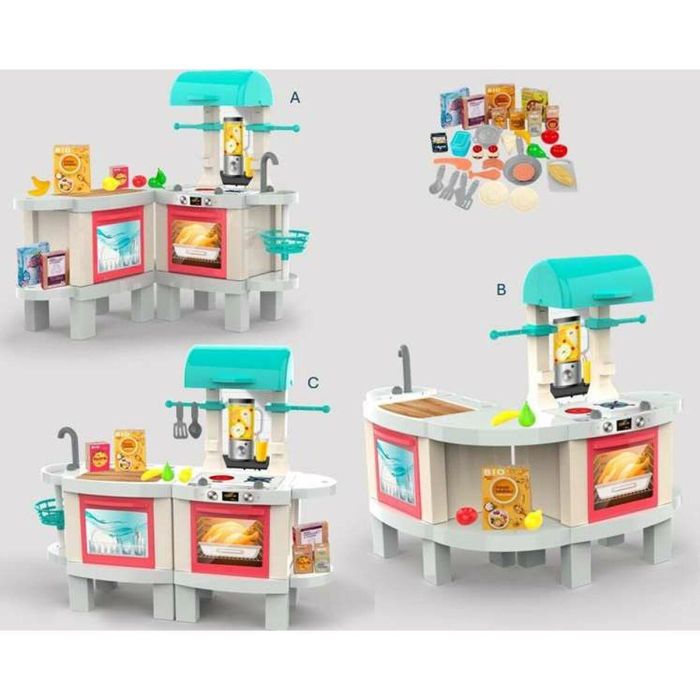 Cocina kitchen plus con luces y sonidos, transformable en barbacoa y 3 formatos diferentes de montaje 104x37x100 cm 1 Cocina kitchen plus con luces y sonidos, transformable en barbacoa y 3 formatos diferentes de montaje 104x37x100 cm 1