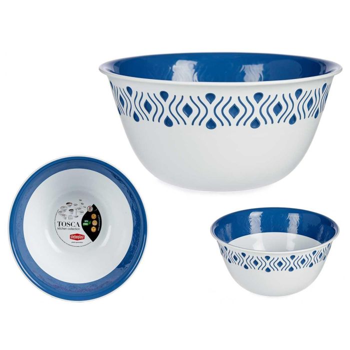 Bol de Plástico Tosca Azul 23 cm Stefanplast (12 Unidades) Bol de Plástico Tosca Azul 23 cm Stefanplast (12 Unidades)