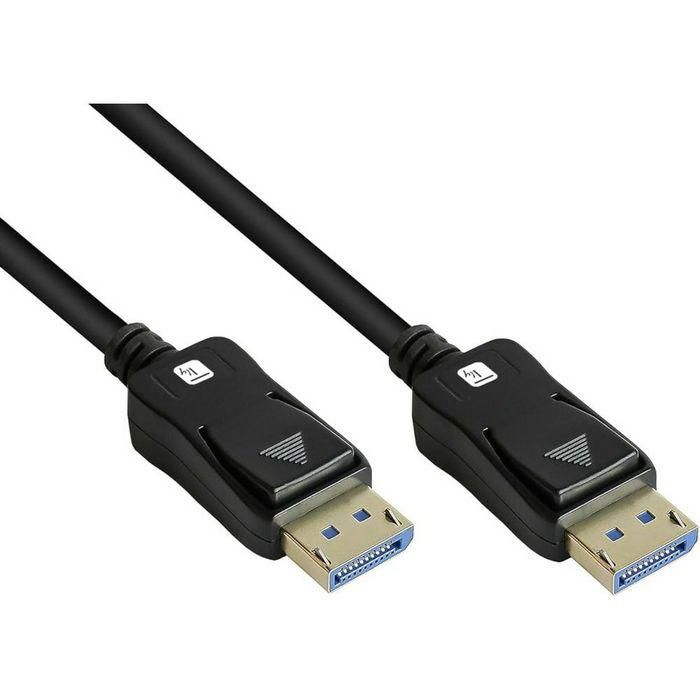 Techly DisplayPort 2.1 Audio/Video Cable M/M 4K 1m Black 3