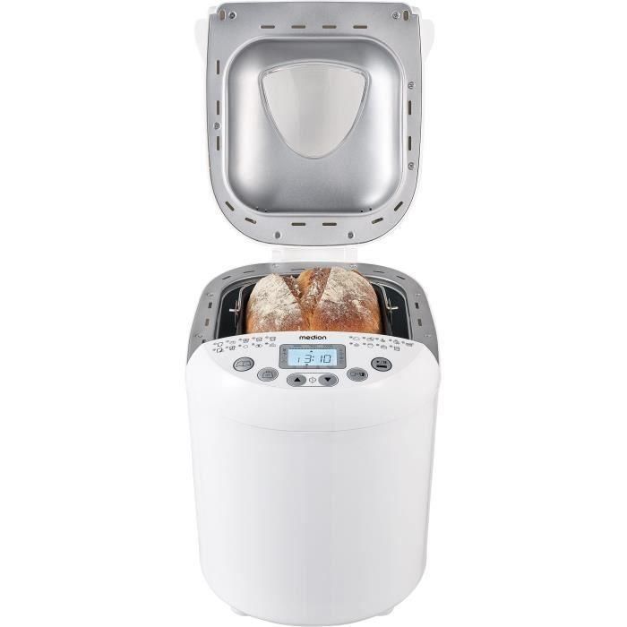 Máquina de hacer pan - MEDION - 50073723 - 550 W - 19 programas - Hublot - Blanco 1 Máquina de hacer pan - MEDION - 50073723 - 550 W - 19 programas - Hublot - Blanco 1