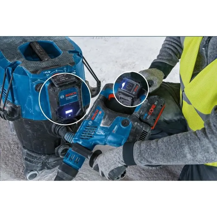 Kit de accesorios de arranque automático para aspiradoras profesionales Bosch GCA 30-42 + GCT 30-42, funciona con batería - 1600A02GF1 2