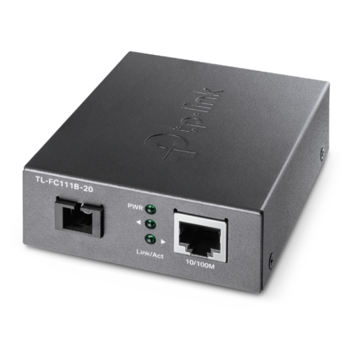 TP-Link TL-FC111B-20 convertidor de medio 100 Mbit/s Monomodo Negro TP-Link TL-FC111B-20 convertidor de medio 100 Mbit/s Monomodo Negro