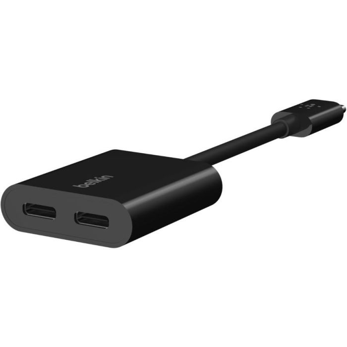 Belkin Adaptador USB-C de Audio y Carga RockStar, negro 3 Belkin Adaptador USB-C de Audio y Carga RockStar, negro 3