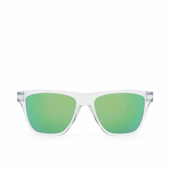 Hawkers Gafas de Sol ONE LS polarized, lentes verdes espejados, UV400, categoría 3, montura TR90 transparente Hawkers Gafas de Sol ONE LS polarized, lentes verdes espejados, UV400, categoría 3, montura TR90 transparente