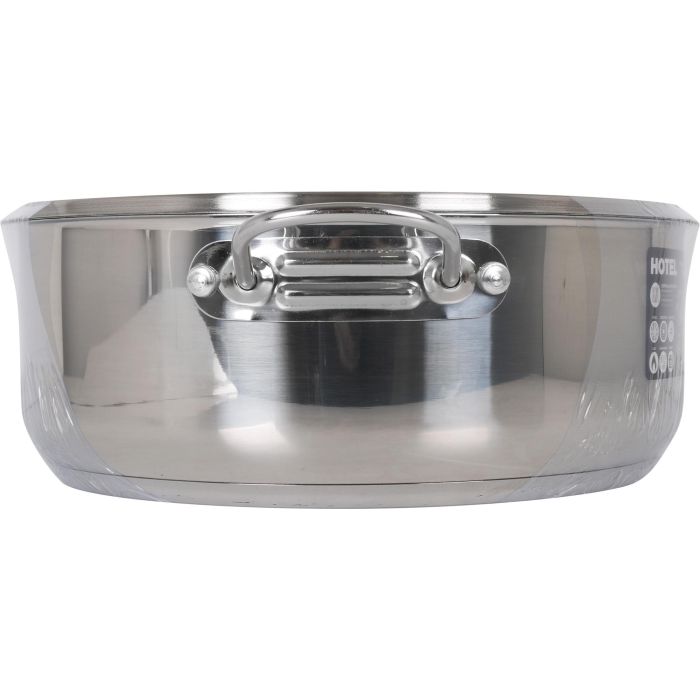 Cacerola con tapa de acero inoxidable Quttin 30 cm, 7.5 litros (2 Unidades) 2 Cacerola con tapa de acero inoxidable Quttin 30 cm, 7.5 litros (2 Unidades) 2