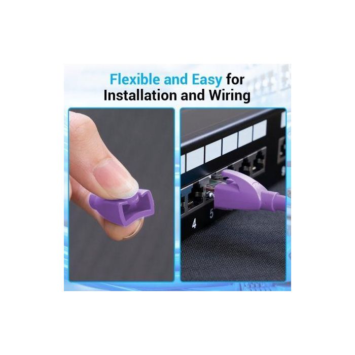 Funda Protectora RJ45 Vention IODV0-100/ 100 uds/ Morada 4 Funda Protectora RJ45 Vention IODV0-100/ 100 uds/ Morada 4