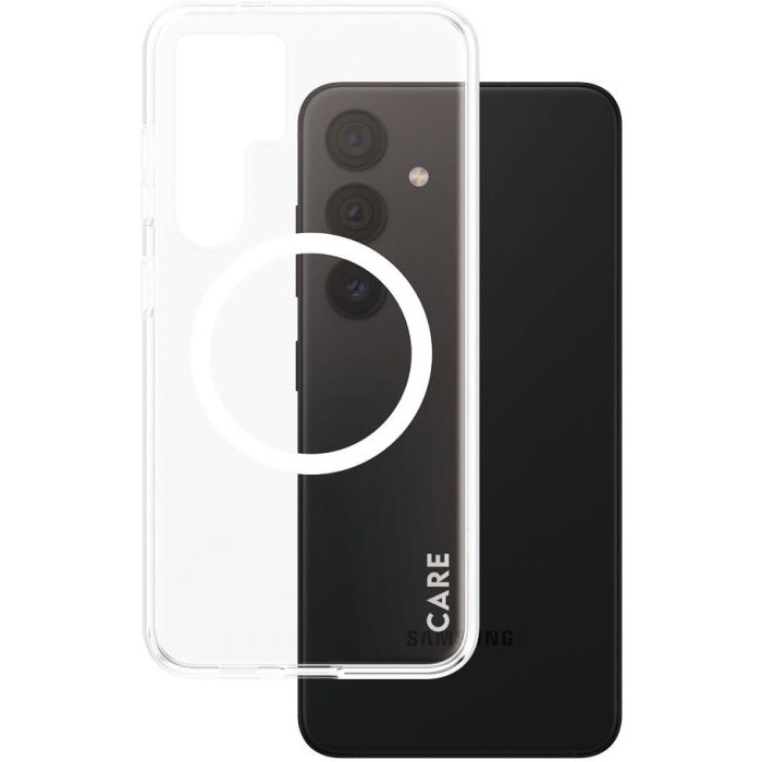PanzerGlass CARE Flagship Case Clear Frame Samsung Galaxy S24 Qi Compatible Protección Antigolpes y Antiamarilleamiento