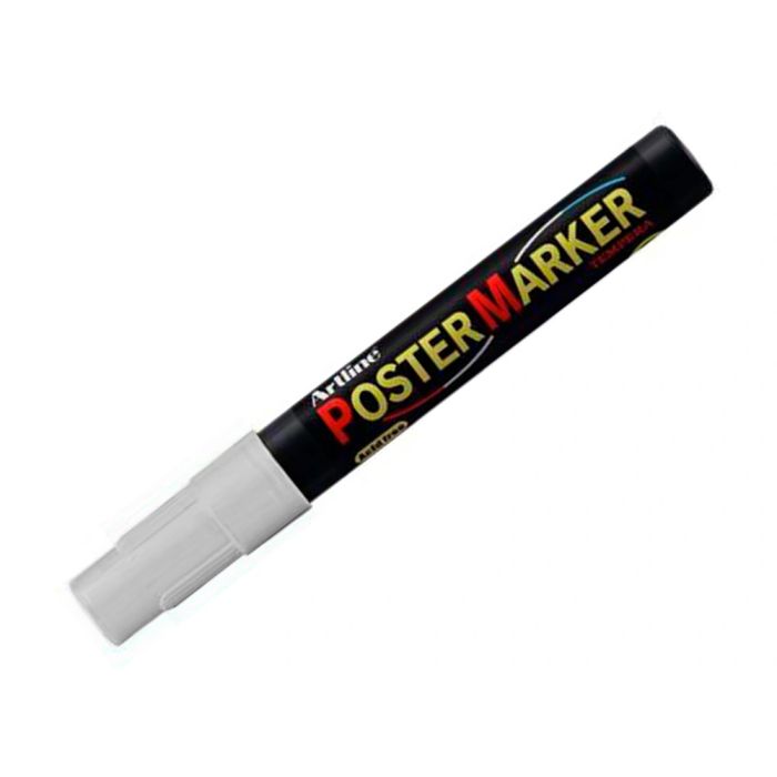 Artline EPP-4-PLA-MET Rotulador Poster Marker Punta Redonda 2 mm Color Metalizado Plata Para Carteleria 2
