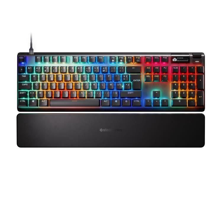 Teclado mecánico para juegos con cable - STEELSERIES - APEX PRO GEN 3 - Negro Teclado mecánico para juegos con cable - STEELSERIES - APEX PRO GEN 3 - Negro
