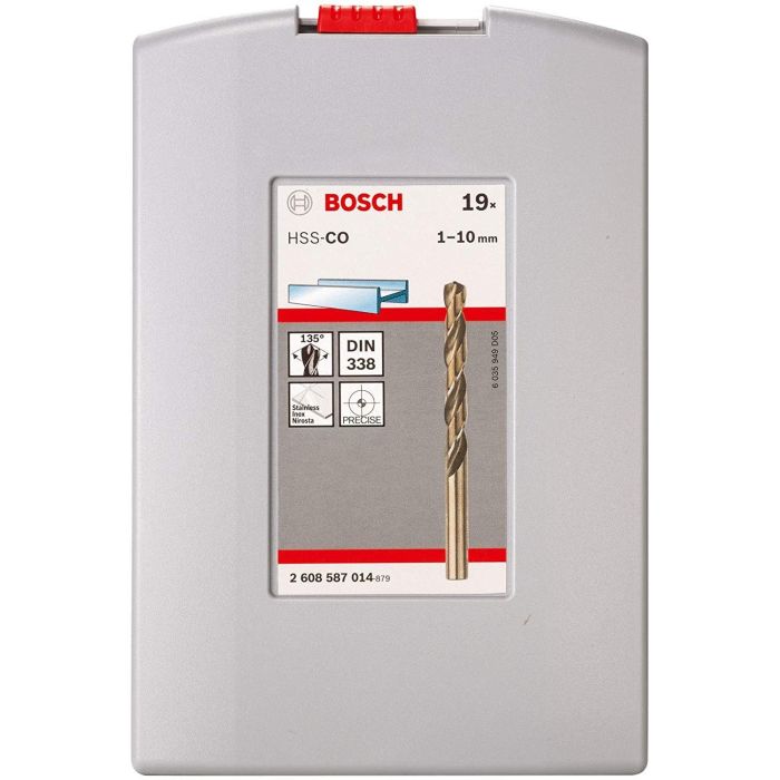Bosch HSS-Spiralbohrer-Set Cobalt 19 tlg. 2 Bosch HSS-Spiralbohrer-Set Cobalt 19 tlg. 2