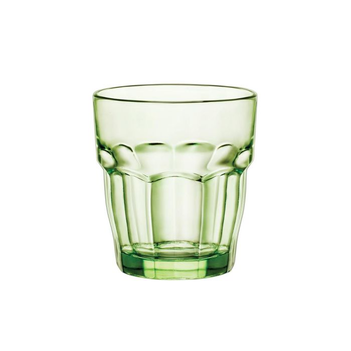 Bormioli Rocco Vaso Bajo Rock Bar Vidrio Templado 27 cL Verde Apilable Apto Lavavajillas Fabricado en Italia Bormioli Rocco Vaso Bajo Rock Bar Vidrio Templado 27 cL Verde Apilable Apto Lavavajillas Fabricado en Italia
