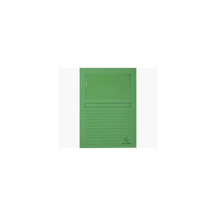 Exacompta Subcarpeta A4 Forever Con Ventana Verde 120 gr - 100 Unidades Exacompta Subcarpeta A4 Forever Con Ventana Verde 120 gr - 100 Unidades