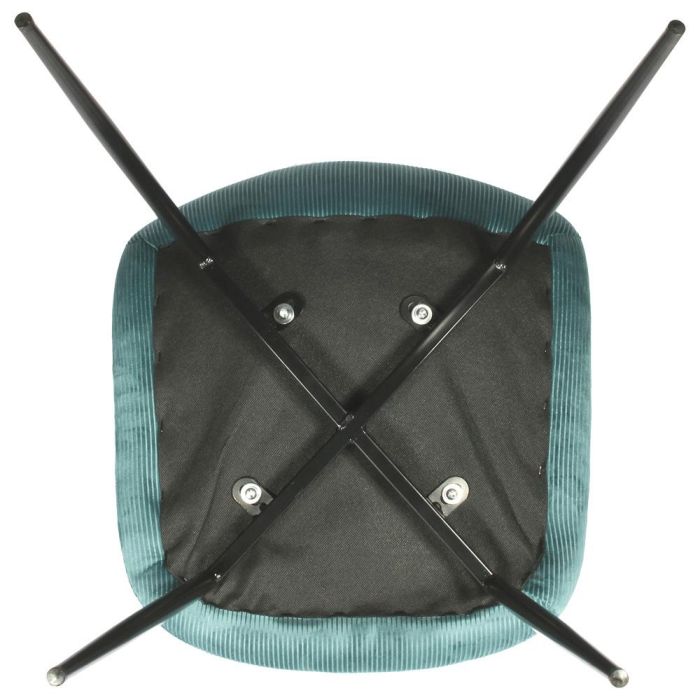 Home Deco Factory Silla Giulia Terciopelo Azul - Colección Lounge 4 Home Deco Factory Silla Giulia Terciopelo Azul - Colección Lounge 4