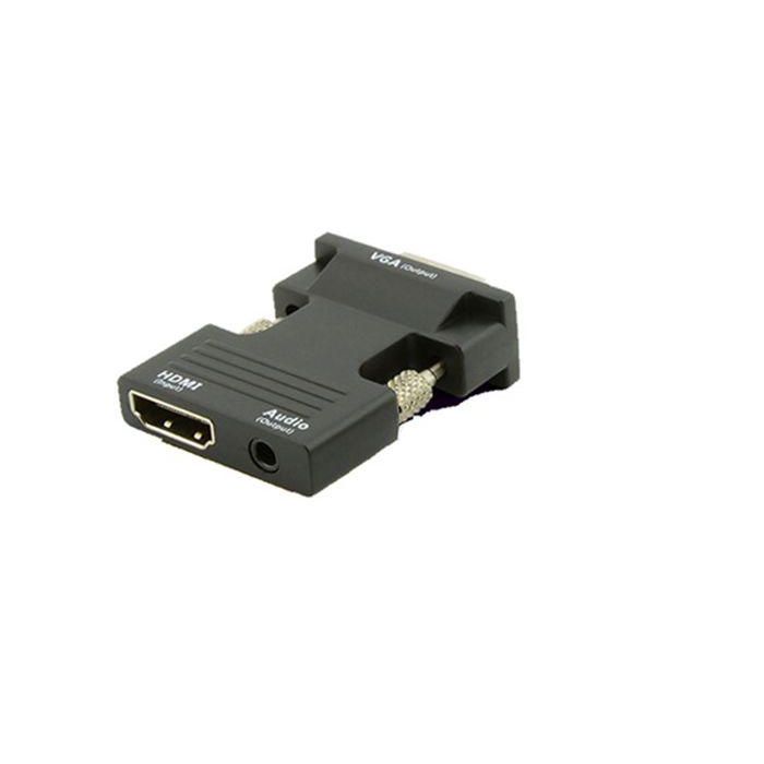 MicroConnect Adaptador HDMI Hembra a VGA Macho para Conectar Portátil/PC a Monitor/Proyector, Calidad Premium