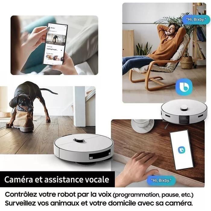 Aspiradora robot - Samsung Jet Bot Combo AI VR7MD97A14G - Estación de limpieza con desinfección por vapor - Reconocimiento de objetos 5