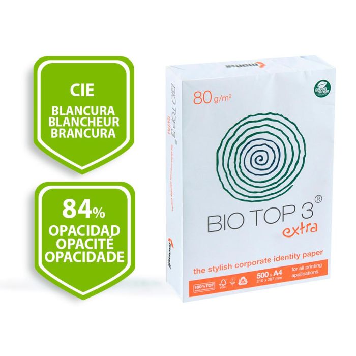 Papel Fotocopiadora Biotop 80 gr Extra Ecologico Din A4 Paquete De 500 Hojas 1