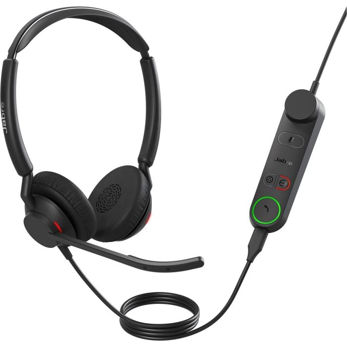 Jabra Engage 50 II Link Auriculares Estéreo para Oficina USB-C, Optimizados UC con Micrófono y Cancelación de Ruido