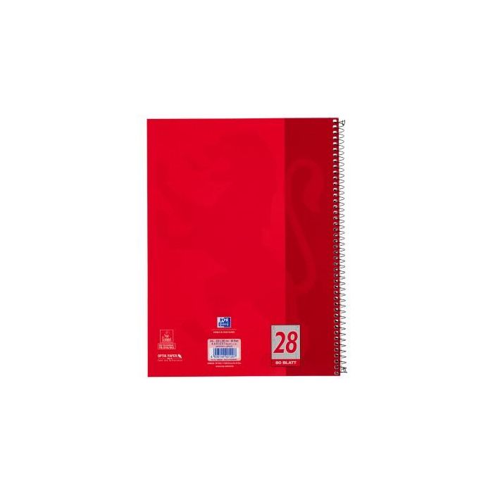 Oxford Collegeblock A4+220x295mm 80 Bl. Kariert Rand L+R 2