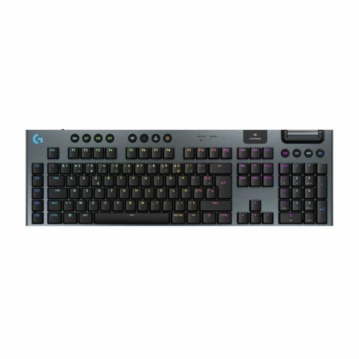 Teclado para juegos - inalámbrico - Logitech G - G915 X - Interruptor Clicky - AZERTY - Negro