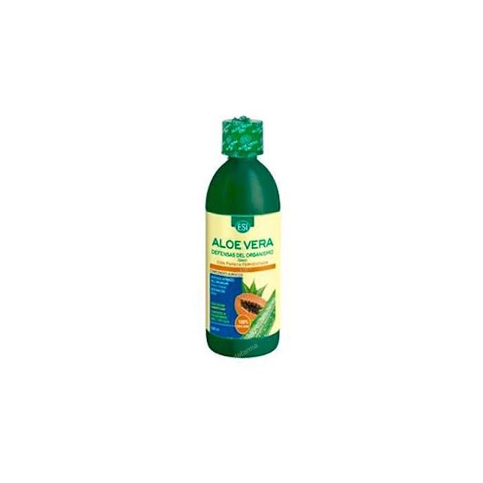 TREPATDIET-ESI Zumo Aloe Vera con Papaya y Saúco, Digestivo y Defensas, Con 7000mg/kg Polisacáridos, 500ml