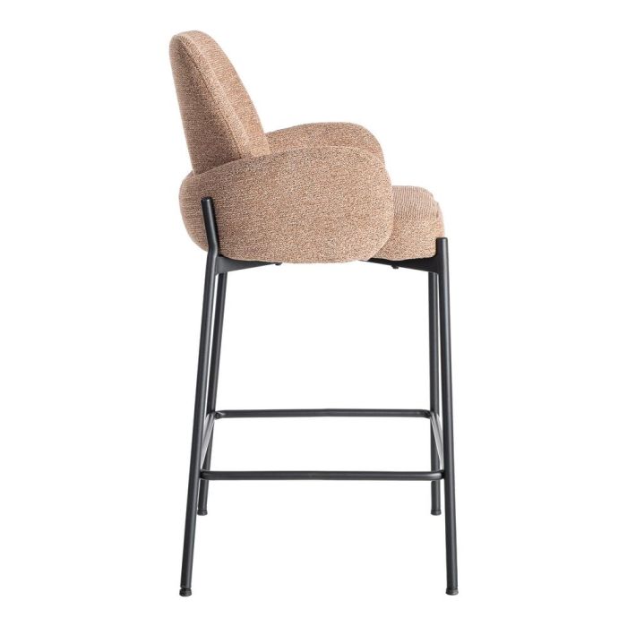 Taburete Jaspeado Rosa Tejido-Metal 48,50 X 48,50 X 95 cm