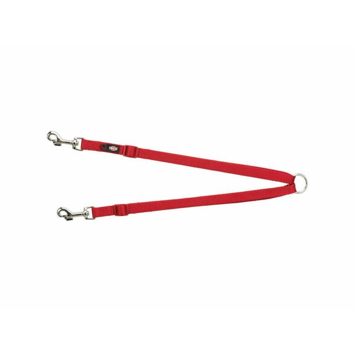 Acople Correa 2 Perros Trixie New Premium Rojo 40-70 cm XS S M