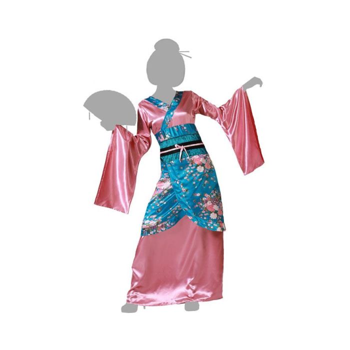 Disfraz China Kimono Rosa Mujer Adulto 4 Disfraz China Kimono Rosa Mujer Adulto 4