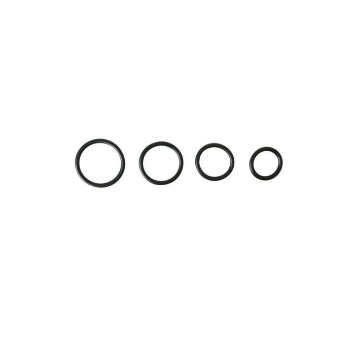 4 Anillos para Pene Sportsheets SS694-01 Negro 12 4 Anillos para Pene Sportsheets SS694-01 Negro 12