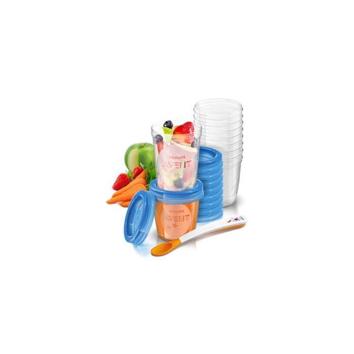 AVENT SCF721/20 Set Recipientes Comida 10+10 Unidades