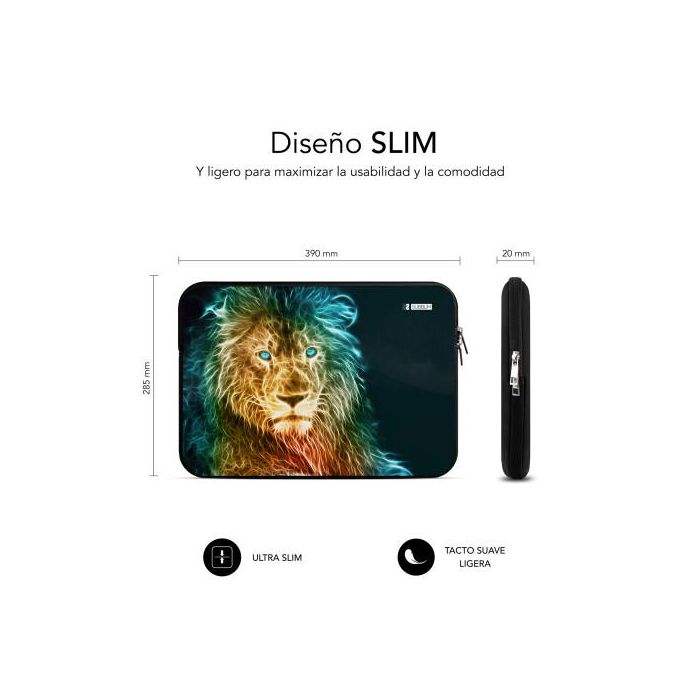 SUBBLIM Trendy Sleeve Neo Lion 15,6" 3
