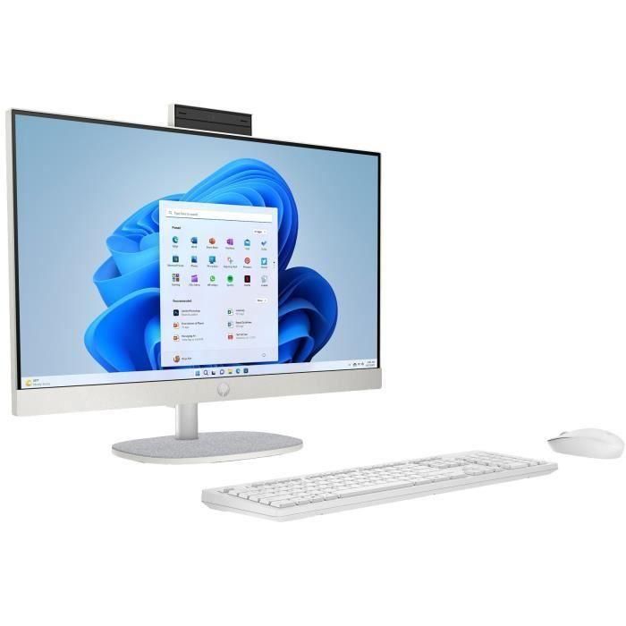 PC todo en uno HP 24-cr0067nf - Windows 11 - Pantalla FHD IPS de 23,8" - Ryzen 5 7520U - 16 GB de RAM - 512 GB de almacenamiento - Teclado y ratón inalámbricos 1