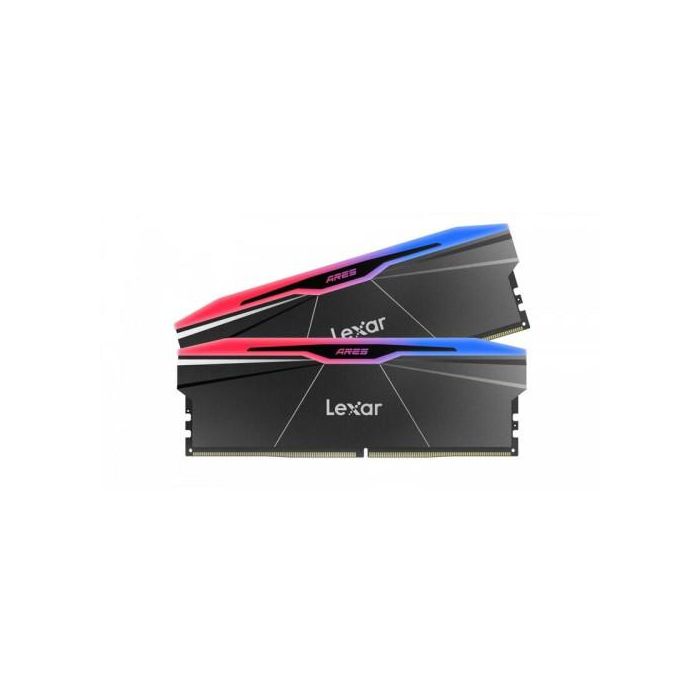 Lexar LD5U16G60C30BR-RGD Memoria RAM Ares RGB DDR5 6000 MHz CL30 32GB (2x16GB) Dual Pack con Disipador Negro