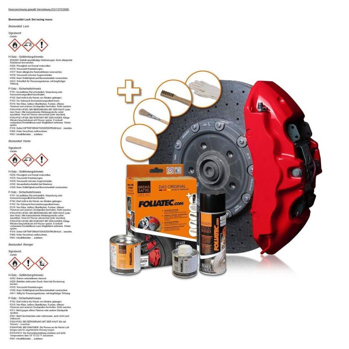 Pintura Pinza Freno Set Racing Rojo 3 Componentes FO2160 1 Pintura Pinza Freno Set Racing Rojo 3 Componentes FO2160 1